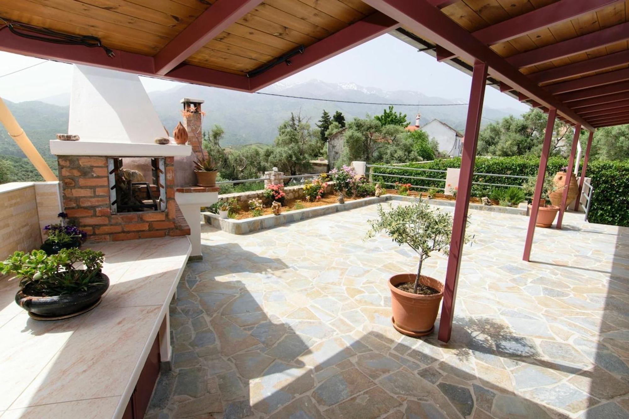 Aoria Traditional House With Stuning Mountain View Loulos Buitenkant foto